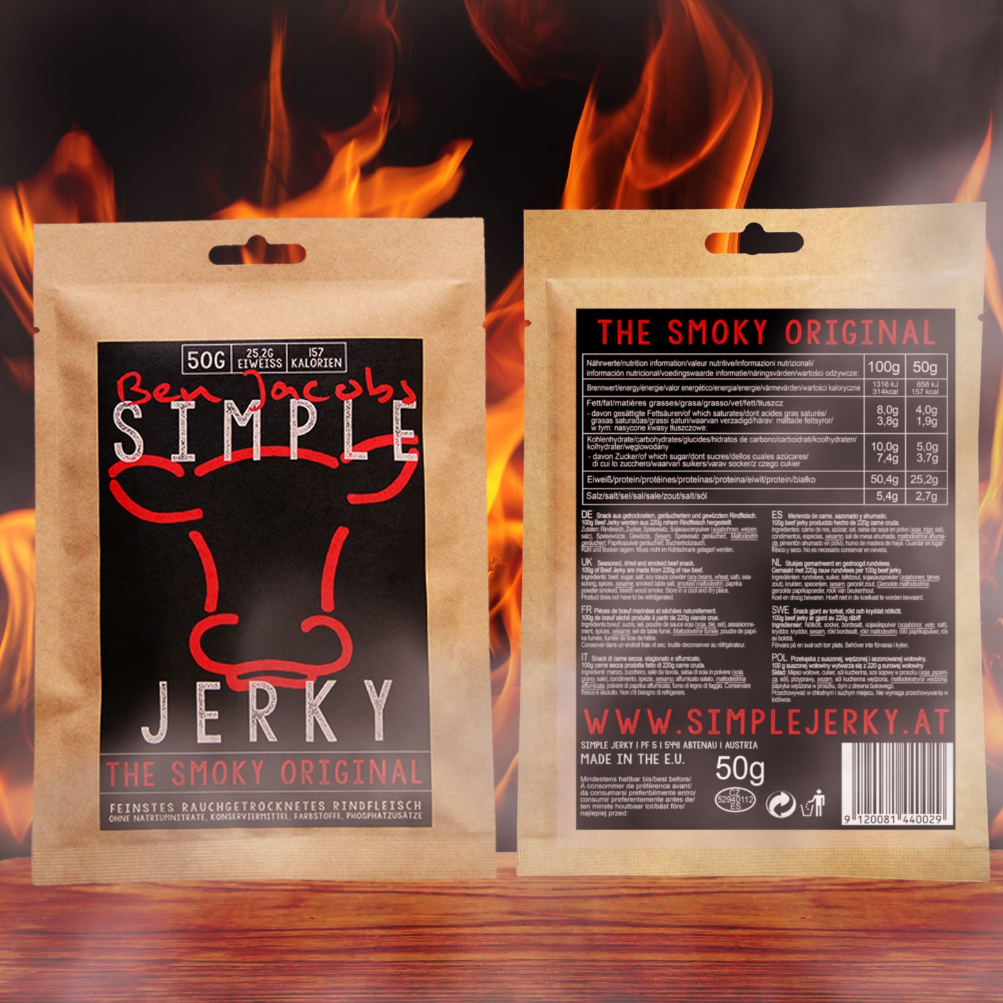 Beef Jerky - The Smoky Original (Mengenrabatte)