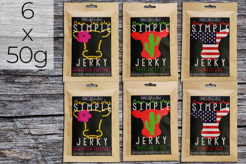 Simple Jerky - Big Spicy Box (6 x 50g)