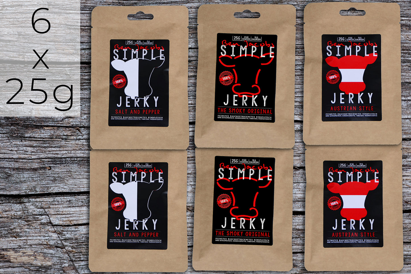 Simple Jerky - Mild Box (3 Sorten)