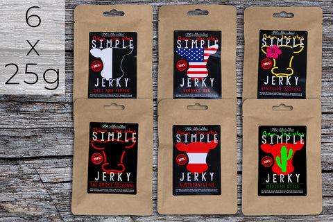Simple Jerky - Light Sample Box (6 x 25g)