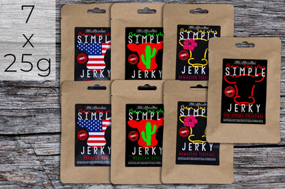 Simple Jerky - Light Spicy Box (7 x 25g)