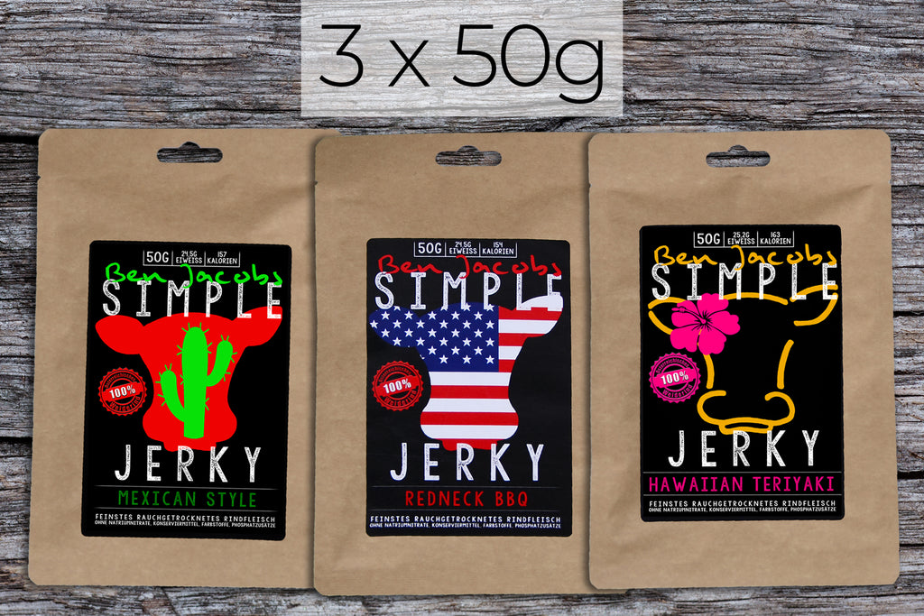 Simple Jerky - Small Spicy Box (3 x 50g)